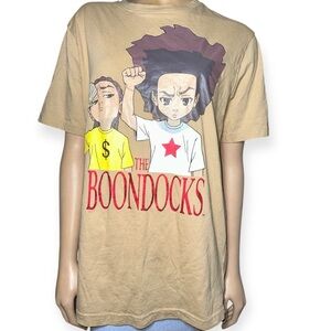 Vintage The Boondocks unisex tan Graphic T-Shirt size M
